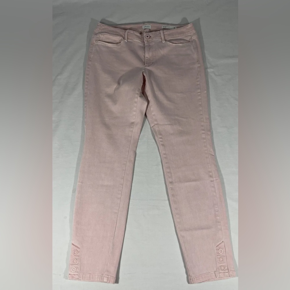 J Jill Authentic Fit Jean Slim Ankle Size 12 Pink
